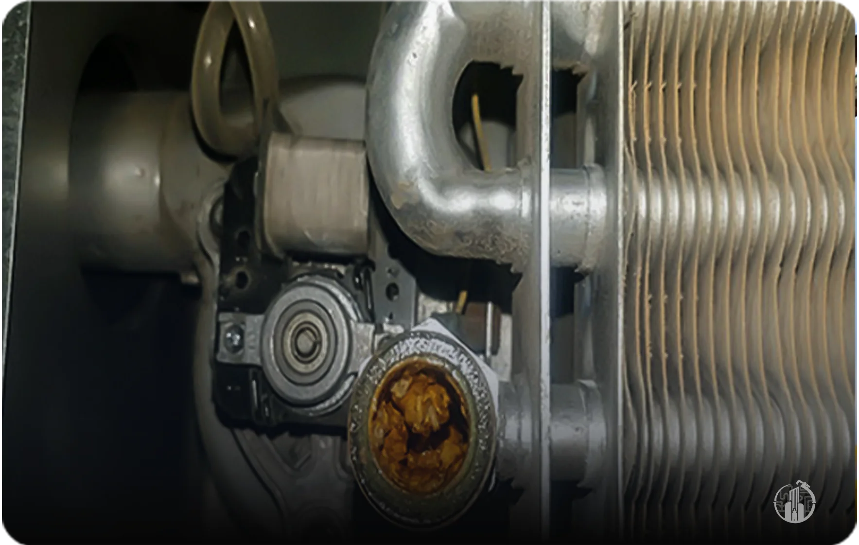 رسوب در مبدل حرارتی از علت سرد و گرم شدن آب پکیج دیواری