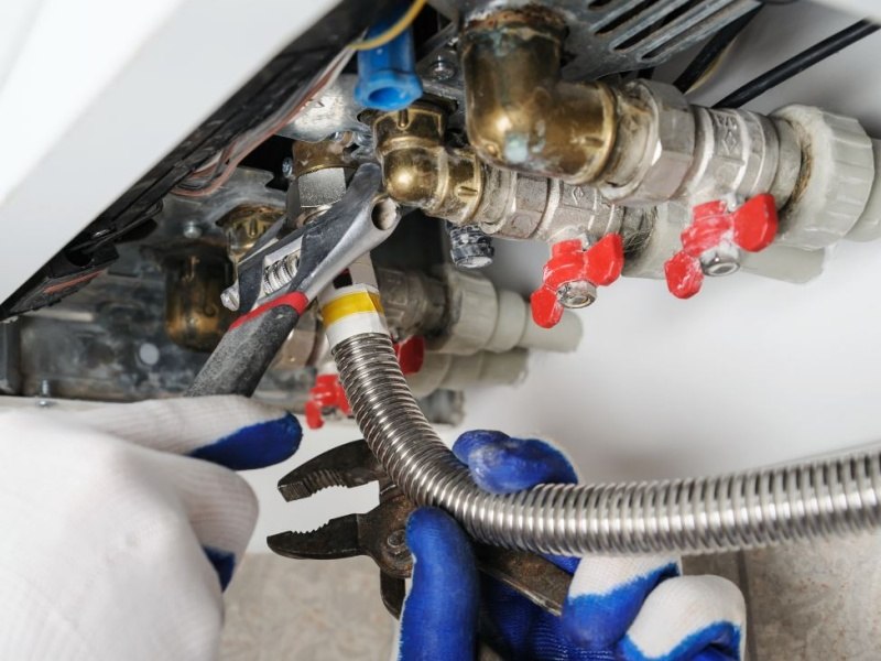 رسوب گرفتن مبدل پکیج دیواری