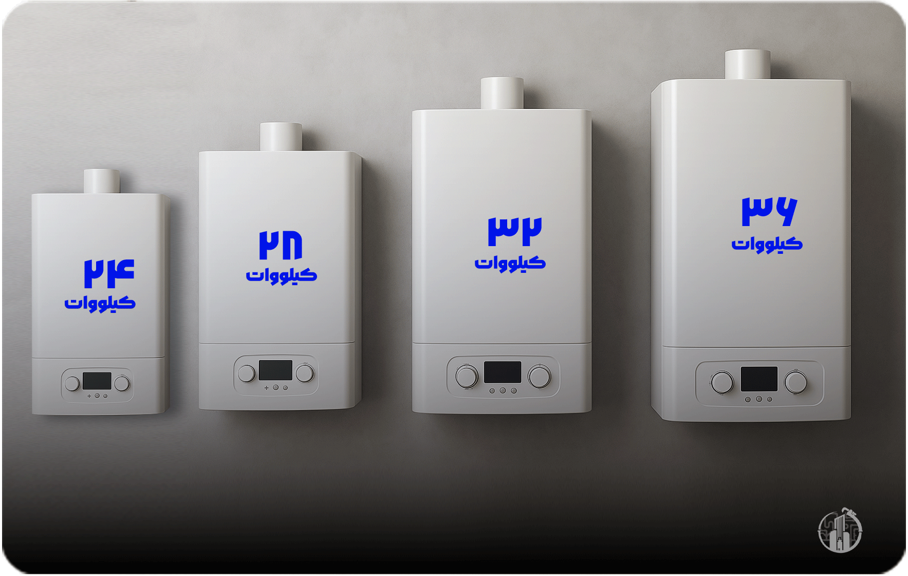 انواع ظرفیت‌های متداول پکیج‌ها