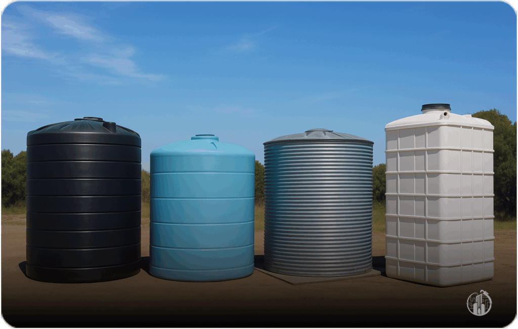 انواع مخازن ذخیره سازی آب